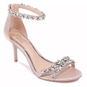 Badgley Mischka Bejewelled Shoes size 5